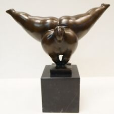 Statue Sculpture Dancer Acrobat Modern Style Bronze Signed picture