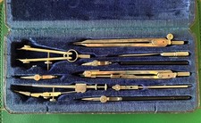 Antique Technical Drawing Set, A.W. Schauss Germany engineering and architecture picture