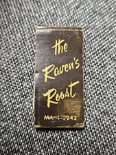 1950s The Raven's Roost Louie's 4th Avenue Matchbook Anchorage Alaska VTG picture