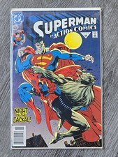 1992 DC COMIC SUPERMAN IN ACTION NIGHT OF THE JACKAL #683 1st print picture