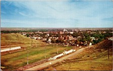 **Vintage Havre Montana Postcard Northeastern View Scenic Cityscape Baseball picture