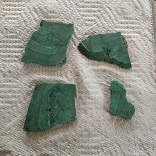 Lot 4 Unpolished Malachite Pieces from Utah picture
