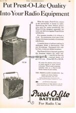 1922 Prest-O-Lite Co. Battery for radio use Prestolite Vintage Ad  picture