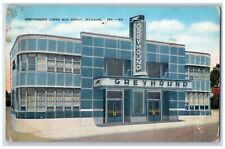 1946 Greyhound Lines Bus Depot Exterior Building Jackson Mississippi MS Postcard picture