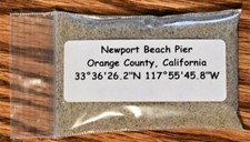 Newport Beach Pier Sand Sample Orange County California Approximately 30ml picture