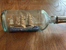 Vintage Ship in a Bottle Teacher's Whisky Bottle 12