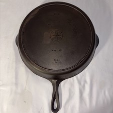 VTG Griswold 719 D No. 12 Cast Iron Skillet with Heat Ring Small Logo  ERIE PA picture