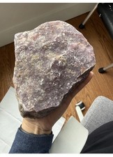 HUGE raw lepidolite chunk - almost 6 lbs  picture