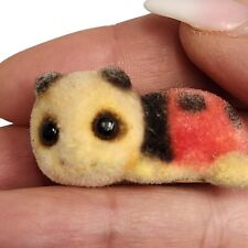 Josef Original Ladybug Flocked Fuzzy Figurine Miniature 