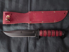 KA-BAR Dog's Head Fighting and Utility Knife USA made - 1317 - NOS picture
