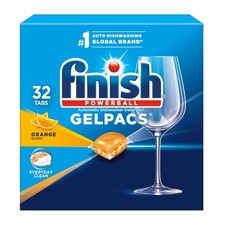 Finish Gelpacs Dishwasher Detergent, Orange 32 Count (Pack of 1),  picture