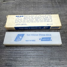 Vtg Norton Bear Sharpening Stone HB-14 Hard Arkansas Oilstone 4