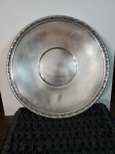 Vtg 1970 Reed & Barton Ornate Round Silver Plate Charger #1209 11