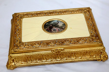 Vintage Reuge Swiss Italian Victorian Style Lovely Music Jewelry Box picture