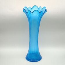 Vintage Northwood Glass aqua blue 11.5