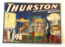 Thurston The Great Magician Poster Book Cutout Ephemera 4x6 Lady and Lion Art picture