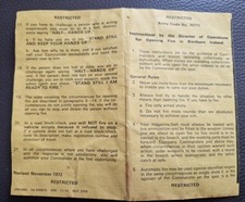 Northern Ireland Yellow Card. 1972 Revision. Used In Dungannon 1976 picture