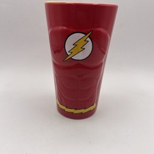 THE FLASH DC COMICS SUPERHERO 3D CERAMIC 10oz GLASS picture