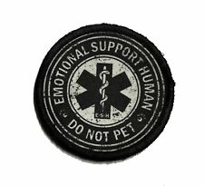 Emotional Support HUMAN Do Not Pet Funny Morale Patch picture