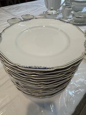 Rare Vintage Heinrich H & C Germany Fine China Cobalt Blue 22k Gold Trim 1930-50 picture