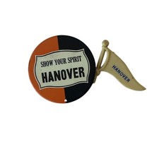 Vintage Hanover Show Your Spirit Orange Black Pinback Button and Pennant Pin Lot picture