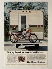 1972 Honda Motorcycle Trail 90 Print Ad Favorite Hitchhiker picture