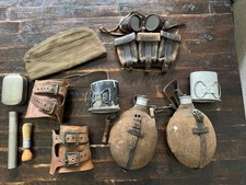 WWII German Military Canteen Flasks and Other Items Antique Vtg picture