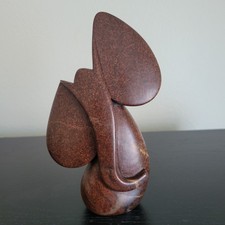Cuthbert Tendayi Shona Art Elephant Statue Carved Serpentine Stone Zimbabwe picture