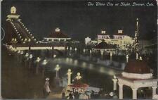 Postcard The White City Night Denver CO  picture