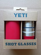 YETI Rescue Red Shot Glasses and Carrying Case - NEW picture