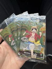 Bandai One Piece Card Game Monkey D. Luffy Leader OP13-001 FR Lot picture