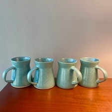Rare 1950s David Gil Cooperative Design Bennington Vermont - Set 4 Speckled Mugs picture