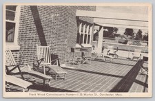 Postcard Frank Wood Convalescents Home 1135 Morton St Dorchester MA B & W picture