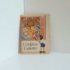 Vintage 1956 General Food Cookies Galore Recipe Cook Book Booklet Color Litho picture