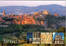 Vintage ORVIETO Italy Postcard Panoramic View Duomo Cityscape PLURIGRAF picture