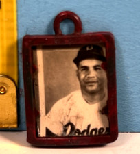 Vintage Baseball Vending Gumball Machine Charms Brooklyn Dodgers ROY CAMPANELLA picture