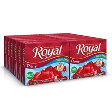 Royal Cherry Gelatin Dessert Mix, Sugar Free and Carb 0.32 ounce (Pack of 12)  picture