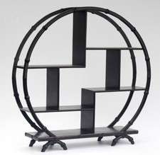 Black Ebony Wood Display Stand Shelf Table Top Small Ornament Antique Craft Base picture