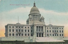 STATE HOUSE CAPITOL BUILDING & GROUNDS POSTCARD PROVIDENCE RI RHODE ISLAND 1910 picture