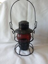 Vintage Adlake Kero Red Globe Railroad Lamp/Train Lantern - S.P. CO picture