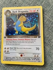 Pokémon Dark Dragonite 1st Edition holo 05/82 (FAN ART CARD) picture