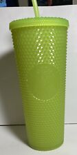 Starbucks 2022 GLOW In The DARK Lemongrass Tumbler Cup VENTI 24oz Studded. New picture