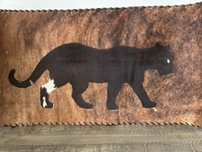 PICTURE panther  Leather PictureV intage 1970’s picture