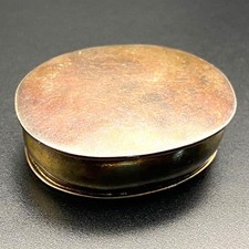 Vintage Mexico Oval Sterling Silver Box picture