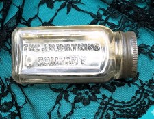 RARE Error JR Watkins Digestive Tabs Bottle Upside Down Label Monogram JRW Cap picture