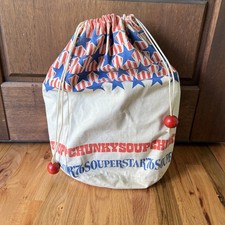 Vintage 1976 Campbell’s Chunky Soup Souperstar Bicentennial Drawstring Bag picture