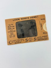 New York City Broadway Department Store lenticular Card Weird Antique Vtg AD40 picture