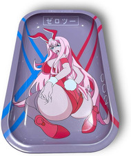 Anime Rolling Tray 11X7 Anime Ash Tray Premium Metal Gold Plating Jewelry Decora picture
