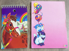 Vintage Lisa Frank Spiral Horse Memo Pad Cat Balloons Party Kittens Stationery picture