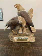 VTG Ski Country Large Decanter Bald Eagle Family 